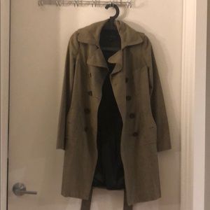 Banana Republic hoodstooth trench jacket
